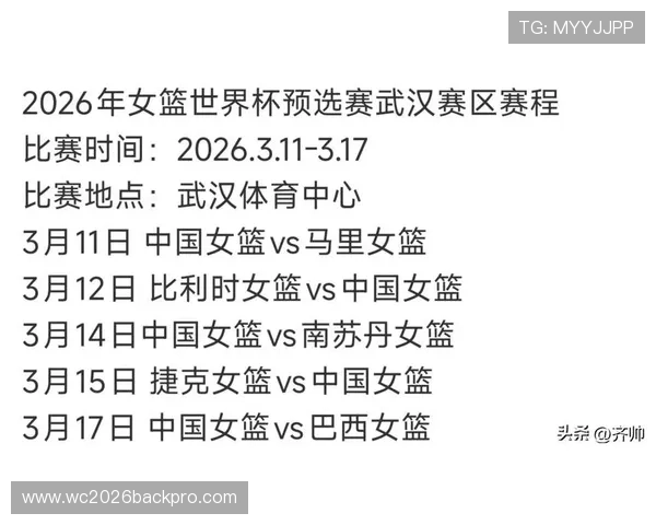 2026年女篮世界杯具体举行时间及赛事日程安排全解析